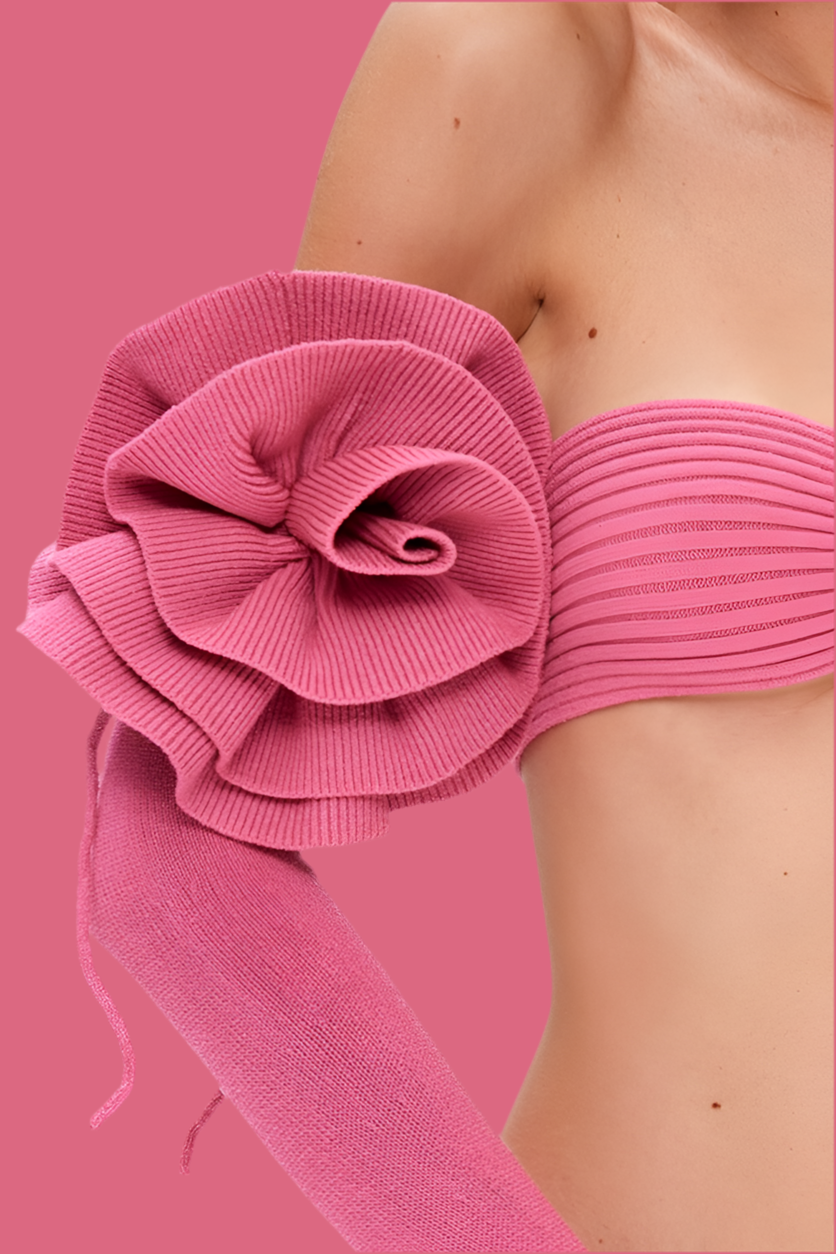 KNITTED BIG FLOWER DECOR