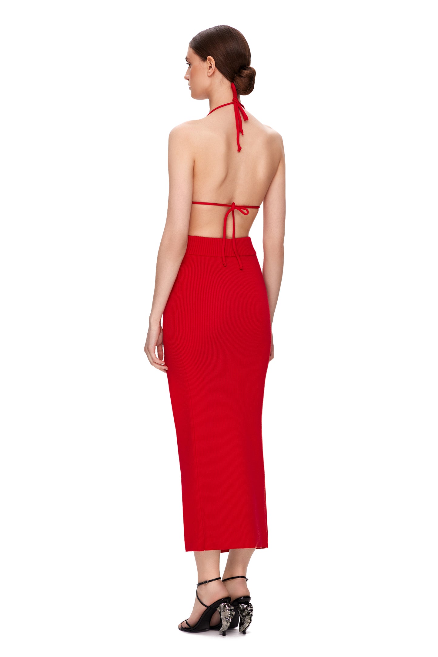 KNIT SKIRT WITH A SIDE SLIT