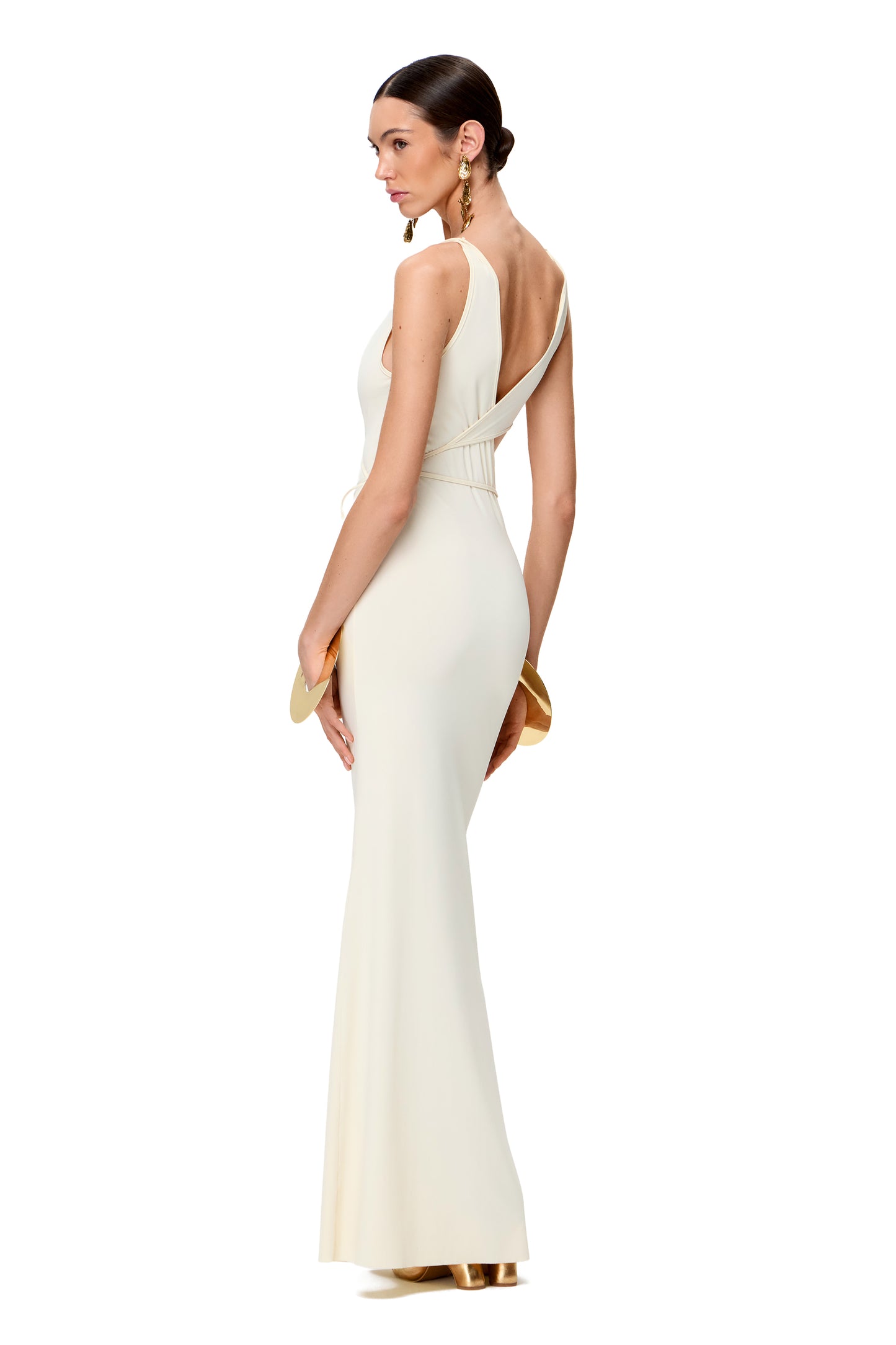 PRE-ORDER JERSEY COUTURE MAXI DRESS WITH DETACHABLE TOP COLOR MILK