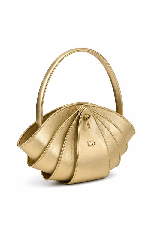 BAG MINI SHRIMP COUTURE LEATHER GOLD