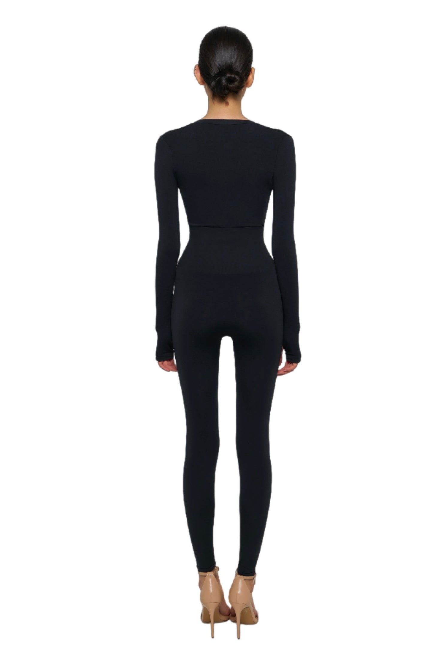 KNITTED SEAMLESS HIGH WAIST LEGGINGS