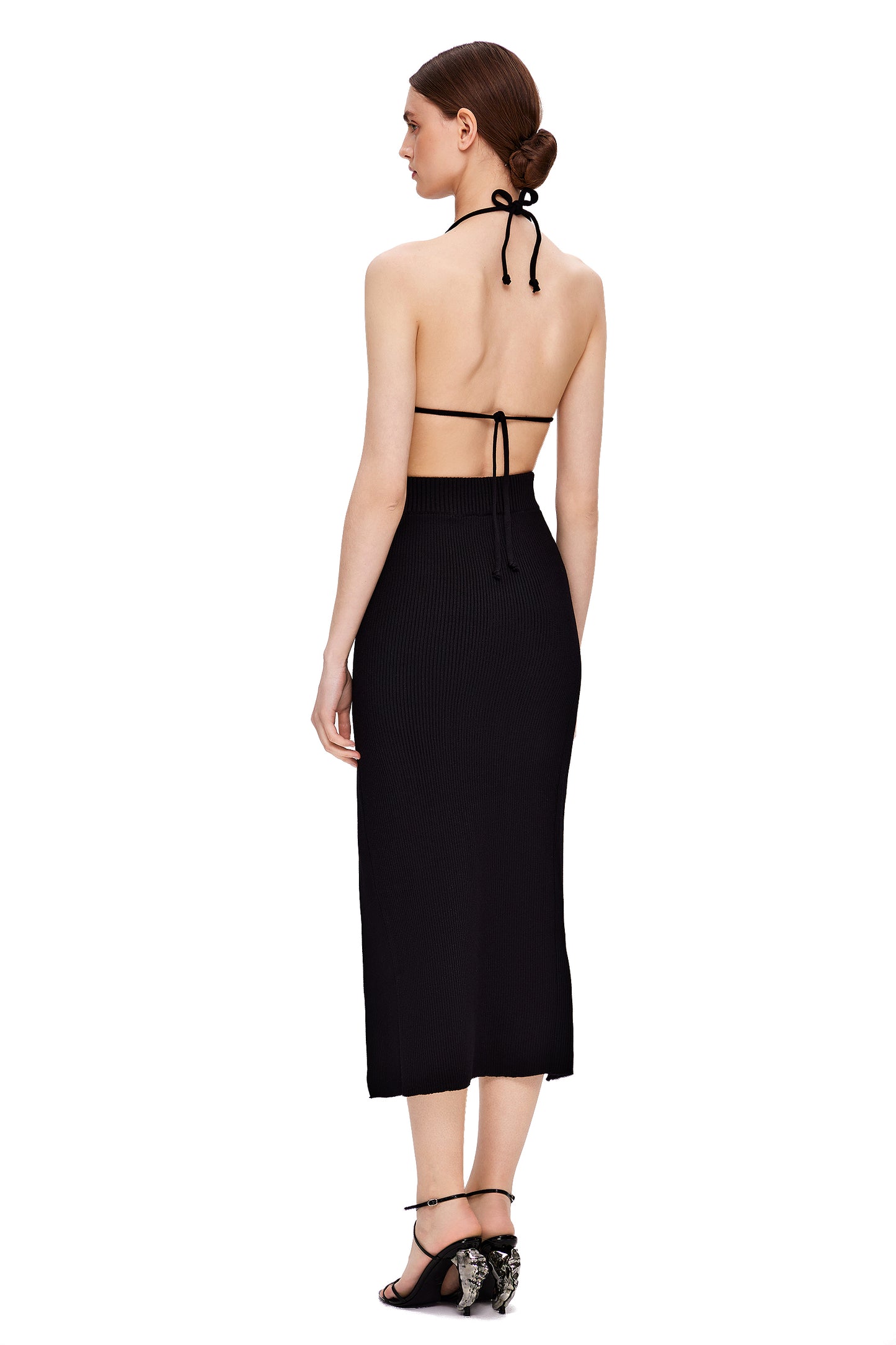 KNIT SKIRT WITH A SIDE SLIT