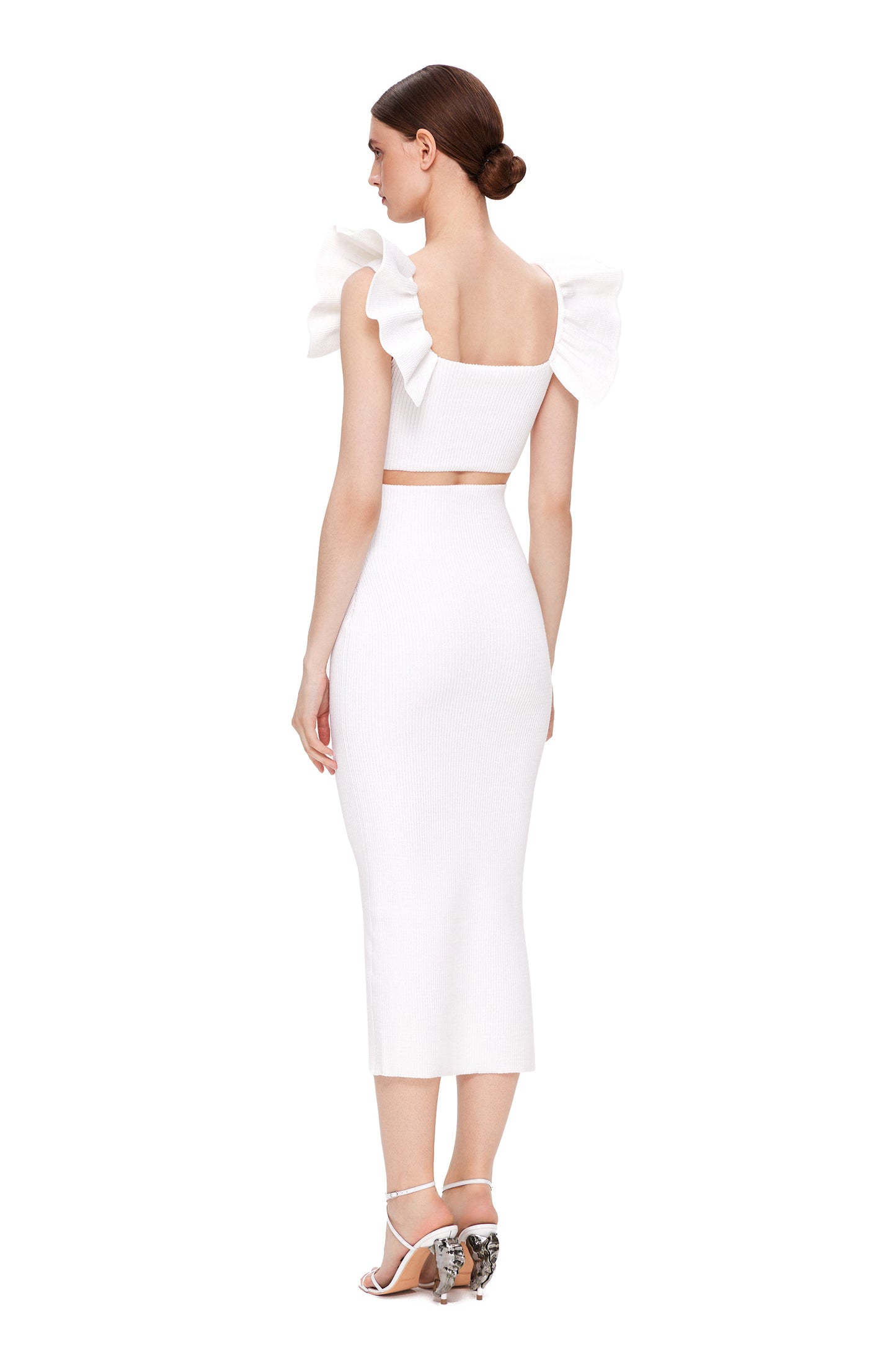 KNIT SKIRT WITH HIGH WAIST WITHOUT SLIT