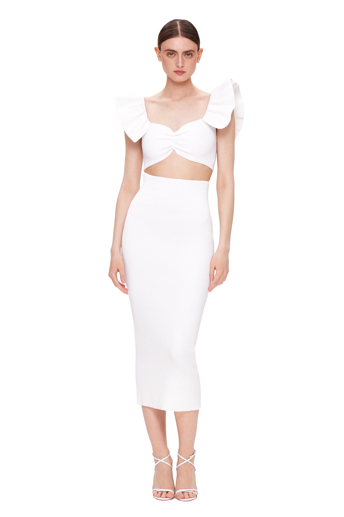 KNIT SKIRT WITH HIGH WAIST WITHOUT SLIT