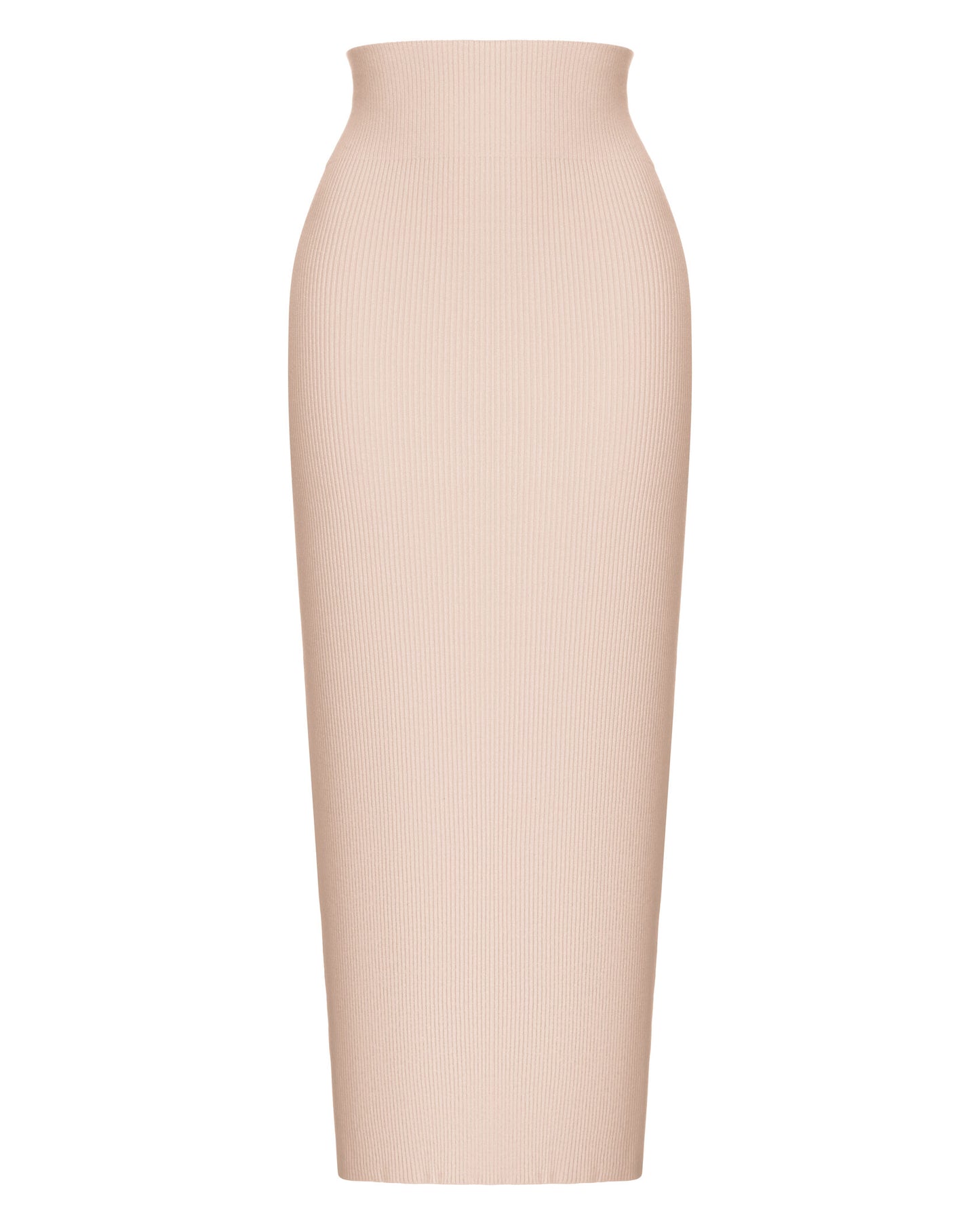 KNIT SKIRT MAXI WITH A BACK SLIT