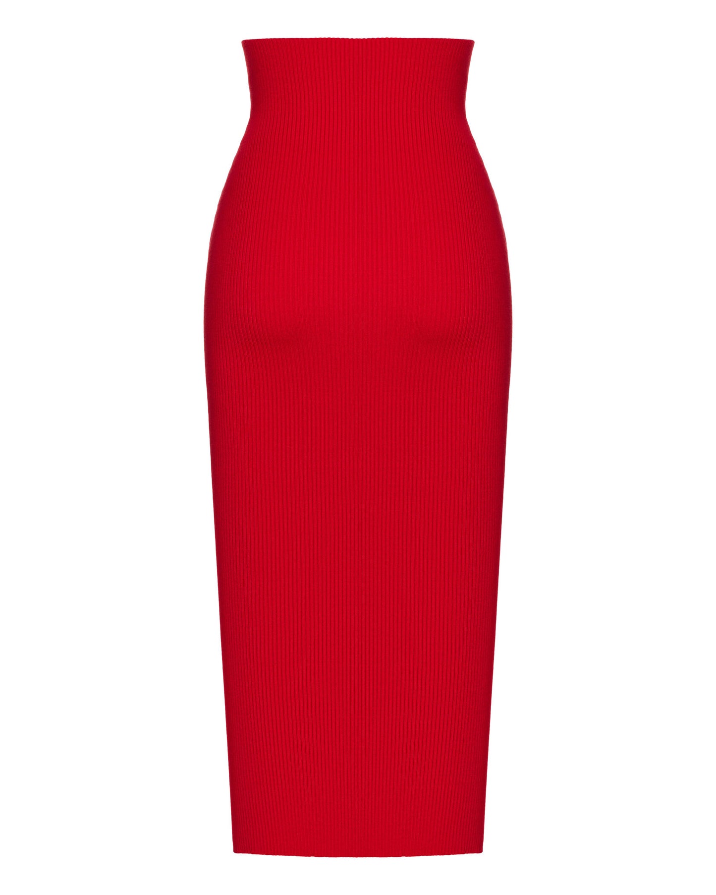 KNIT SKIRT WITH HIGH WAIST WITHOUT SLIT