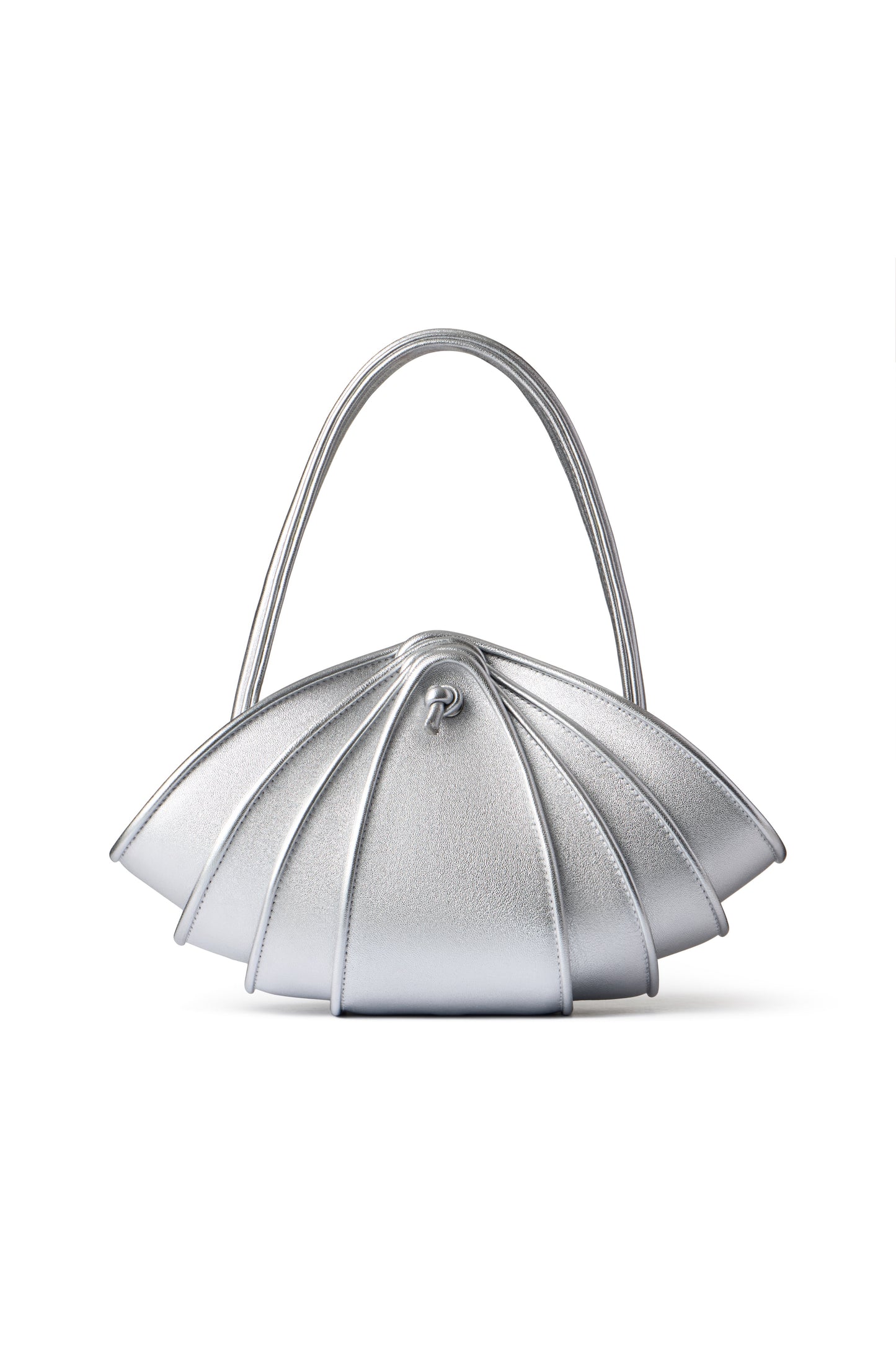 BAG MINI SHRIMP COUTURE LEATHER SILVER