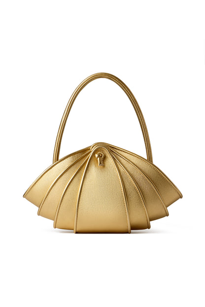BAG MINI SHRIMP COUTURE LEATHER GOLD