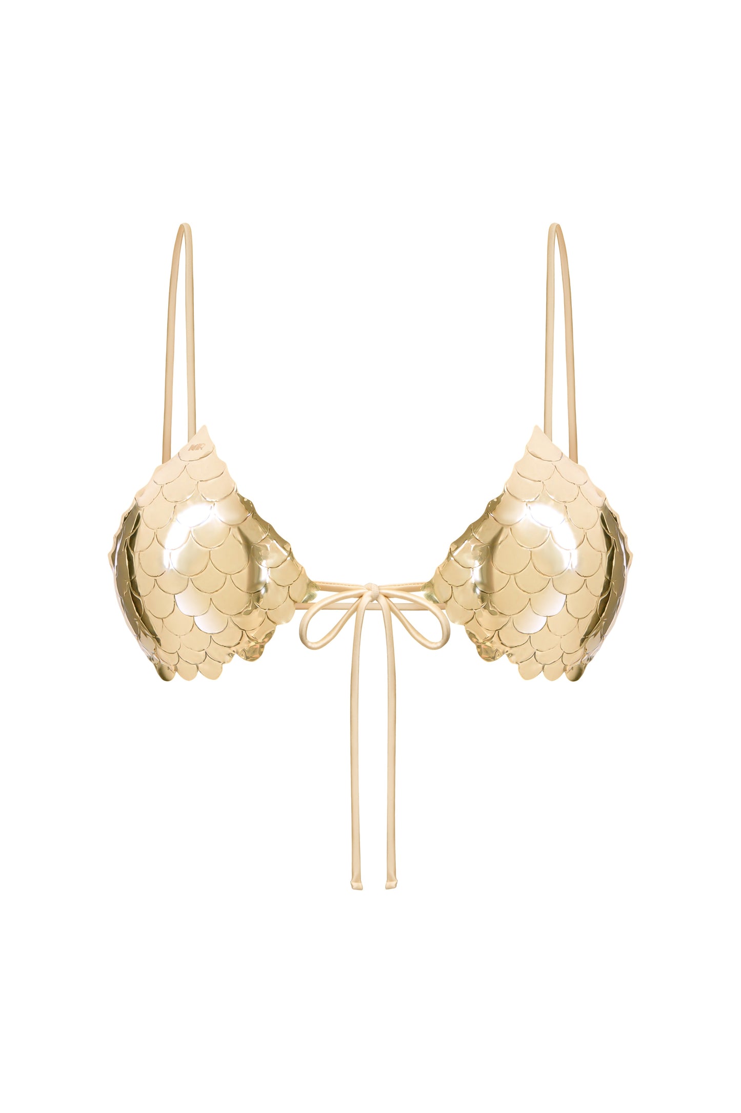 COUTURE METAL HANDCRAFTED BRA COLOR GOLD/CHAMPAGNE