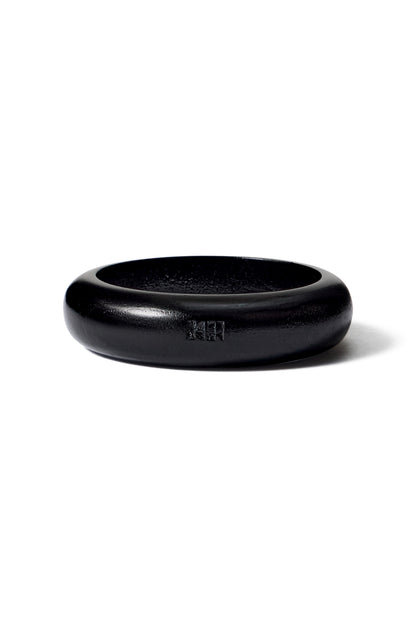 HANDMADE SMALL WOODEN BRACELET KR LOGO BLACK