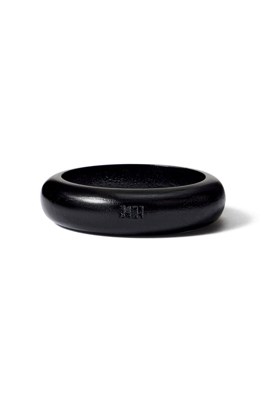 HANDMADE SMALL WOODEN BRACELET KR LOGO BLACK