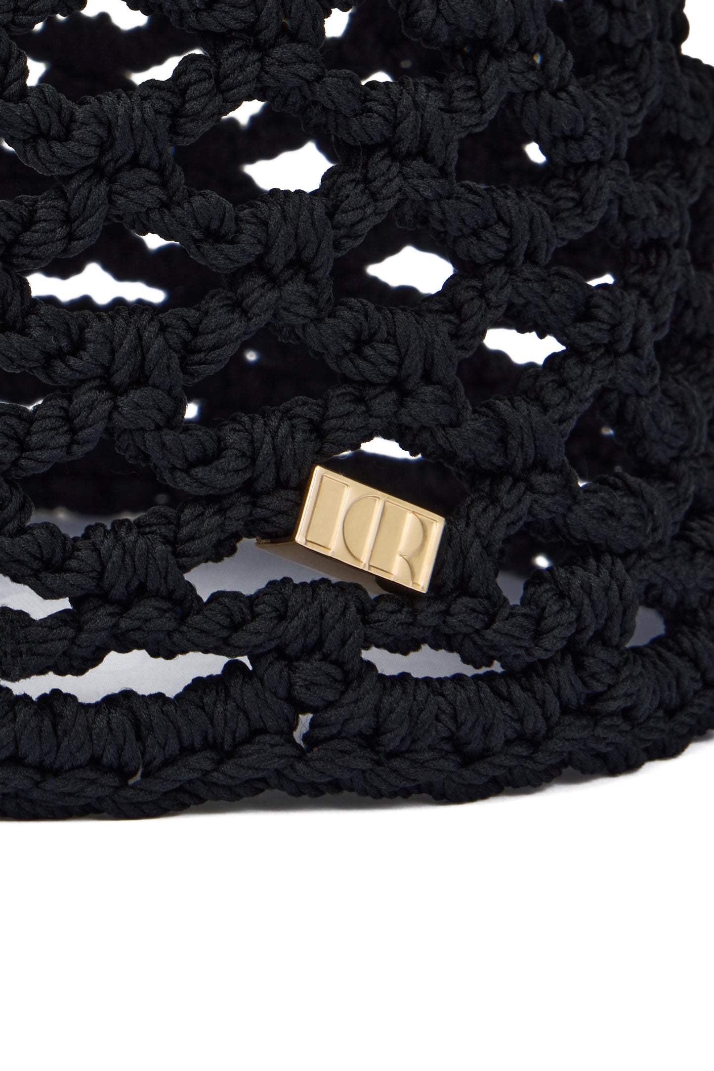 KNITTED HANDMADE SMALL RETRO STYLE HAT COLOR BLACK