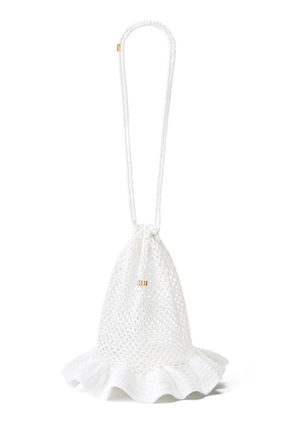 PRE-ORDER KNITTED JELLYFISH MESH BAG COLOR WHITE