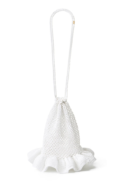 PRE-ORDER KNITTED JELLYFISH MESH BAG COLOR WHITE