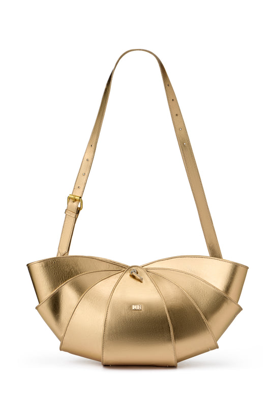 KING PRAWN LEATHER BAG COLOR GOLD