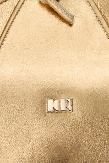 KING PRAWN LEATHER BAG COLOR GOLD