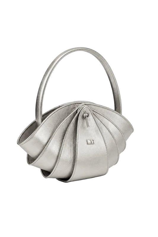 BAG MINI SHRIMP COUTURE LEATHER SILVER