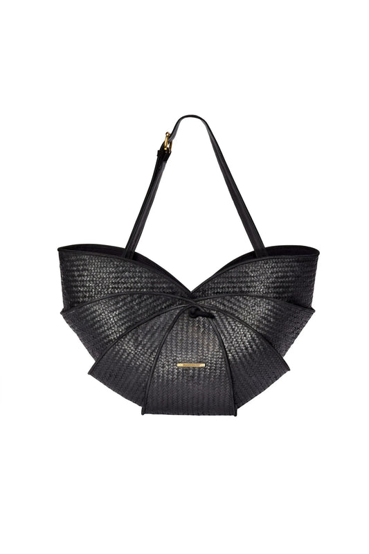 KING PRAWN BAG FROM RATTAN AND LEATHER