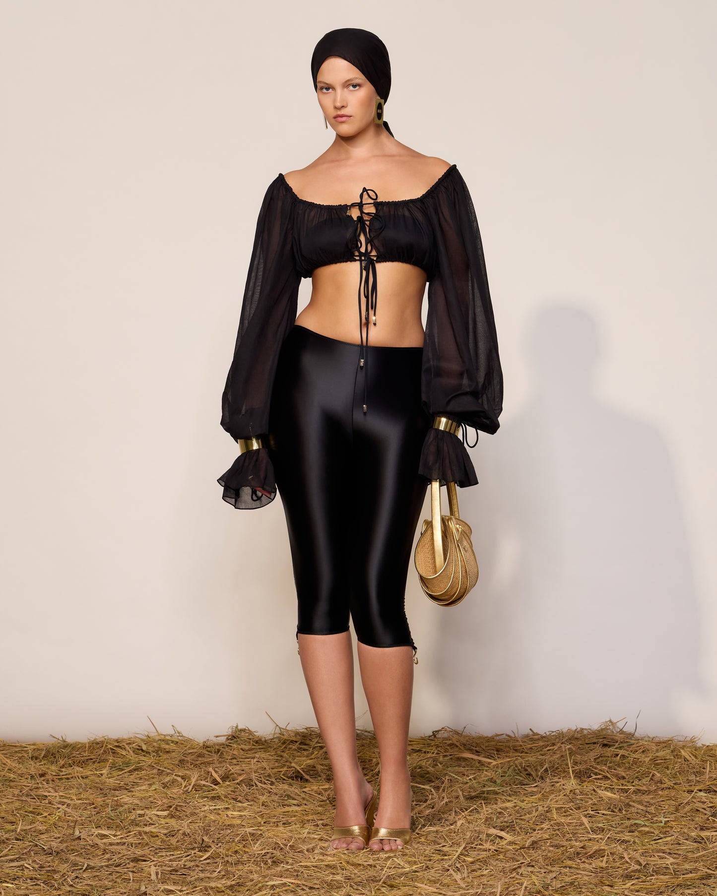 LYCRA CAPRI LEGGINGS COLOR BLACK