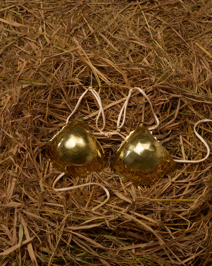 COUTURE METAL HANDCRAFTED BRA COLOR GOLD/BLACK