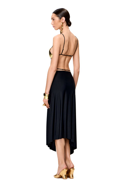 COUTURE METAL HANDCRAFTED BRA COLOR GOLD/BLACK
