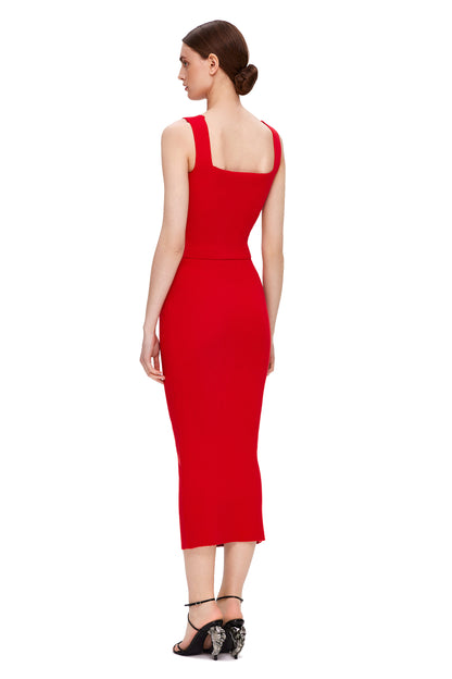KNIT SKIRT WITH HIGH WAIST WITHOUT SLIT