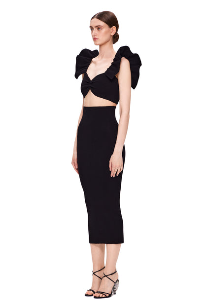 KNIT SKIRT WITH HIGH WAIST WITHOUT SLIT